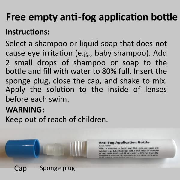 Miniatura 9 de Snake & Pig Basilisk - Gafas de natación de ajuste cómodo para adultos, hombres, mujeres, jóvenes, niños (negro)