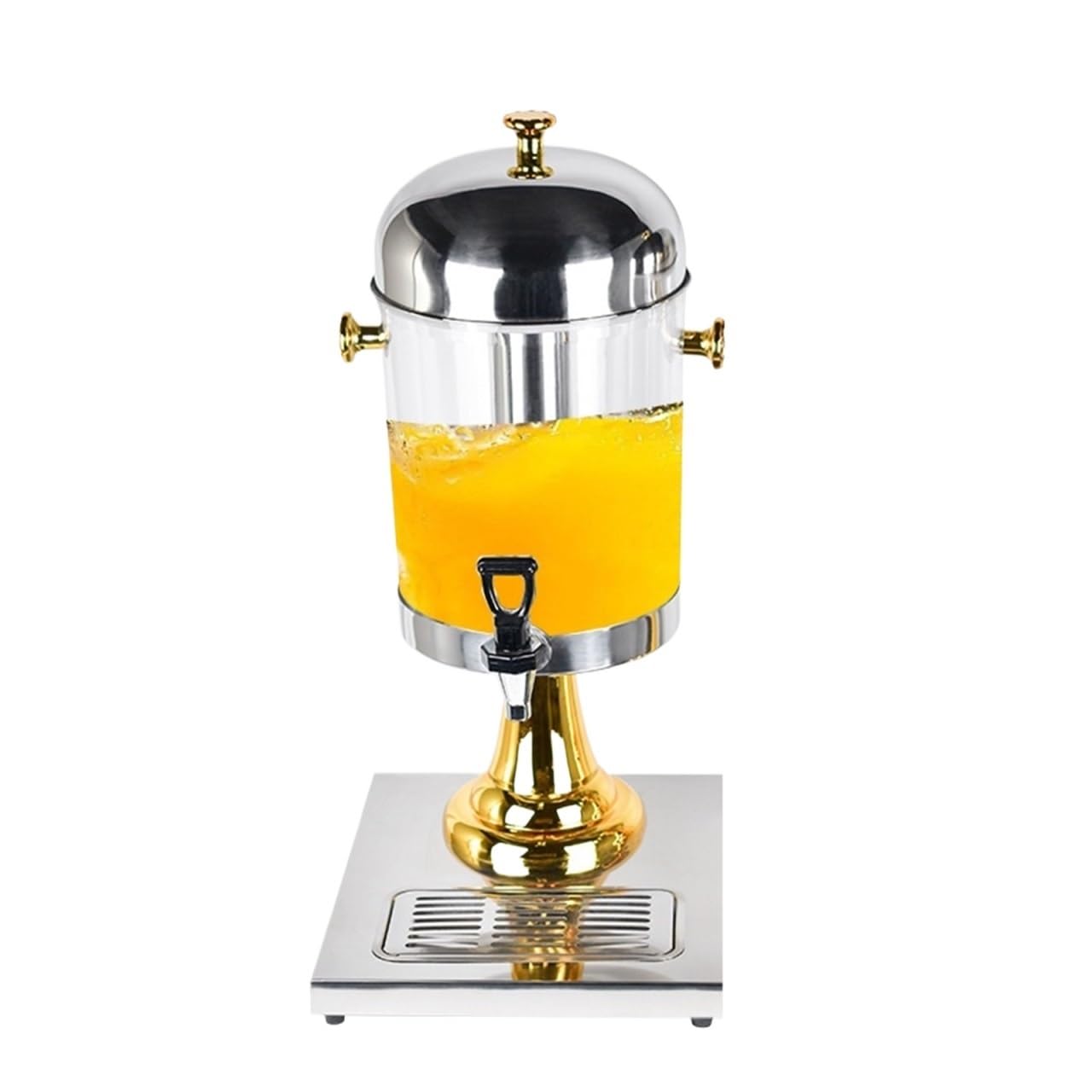 MYUYEE Beverage Dispenser,Juice Beverage Dispenser Hot Cold Drink Dispenser With Ice Container Drip Trays Drink Tower