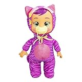 Cry Babies Tiny Cuddles Halloween Katie – Poupées bébé de 22,9 cm, pyjama violet et rose sur le thème du chat