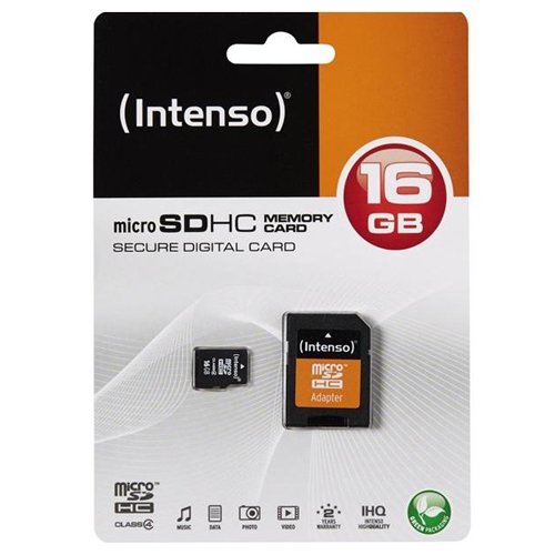 Preisvergleich Produktbild Intenso Micro SD Karte / Speicherkarte 16GB Class 4