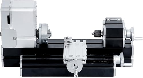 Miniatura 4 de ZHRUI Torno miniatura totalmente metálico 36W 20000rpm Mini máquina de torno de metal didáctico para artesanía de carpintería aficionada