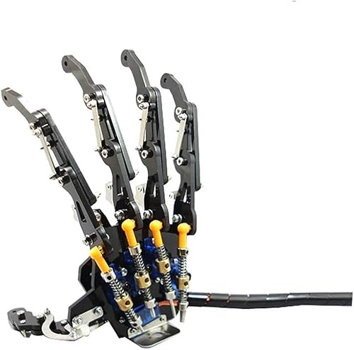 LXSWY Bionic - Brazo robot robótico de palma 5 servo 5 dedos movimiento con pedestal robot mecánico accesorios de brazo mecánico garra mecánica kit