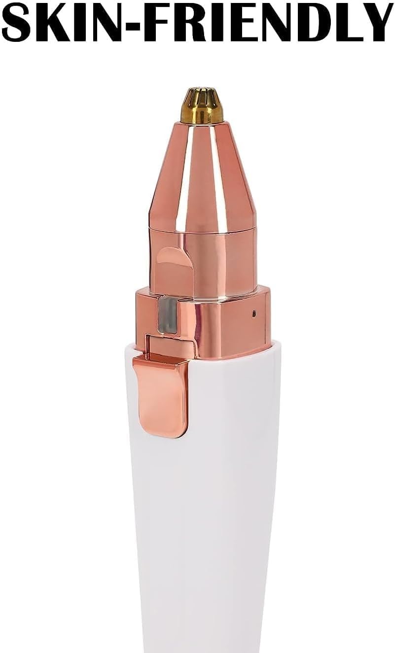 Painless Eyebrow Trimmer for Women, 2 in 1 Rechargeable Facial Hair Remover Pack of 1