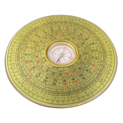 Brújula Feng Shui China Vintage de Aleación 14cm diámetro miniatura 1