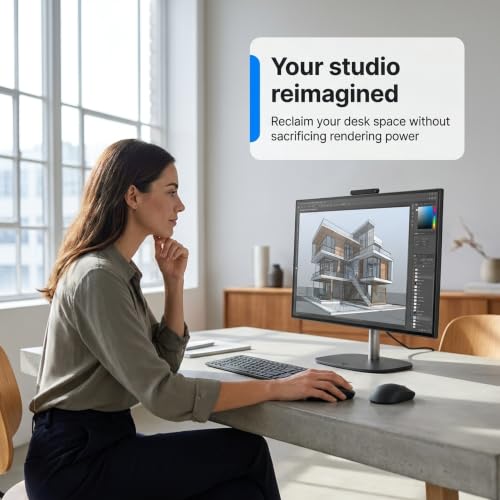 Image of HP OmniStudio X 27 inch All-in-One Desktopn Core Ultra 7, RTX 5050 27 inch Diagonal, QHD 2560 x 1440 120 Hz IPS 2TB SSD 64GB RAM Win 11 Pro