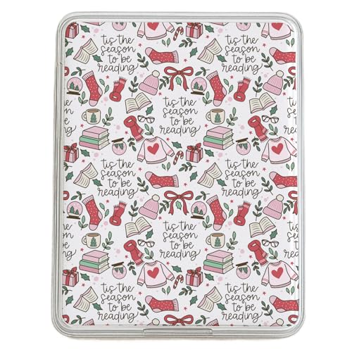 Bookish Christmas Cardstock Insert for Kindle Clear Case 11th & 12th Generation Paperwhite & Colorsoft, Decorative Cardstock Insert for Kindle Clear Cases TTSR1