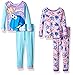 Disney Girls' Finding Dory 4-Piece Cotton Pajama Set