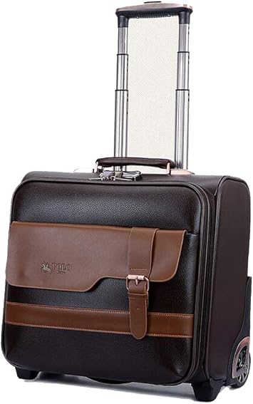 Amazon.com: Caja de negocios de alta gama de 16.0 in con maletín pequeño de  piel sintética, maletín portátil de viaje para hombres y mujeres : Ropa,  Zapatos y Joyería