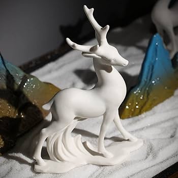 鹿の置物 Amazon.co.jp: 高級 動物の置物 いい雰囲気出す 新年 インテリア