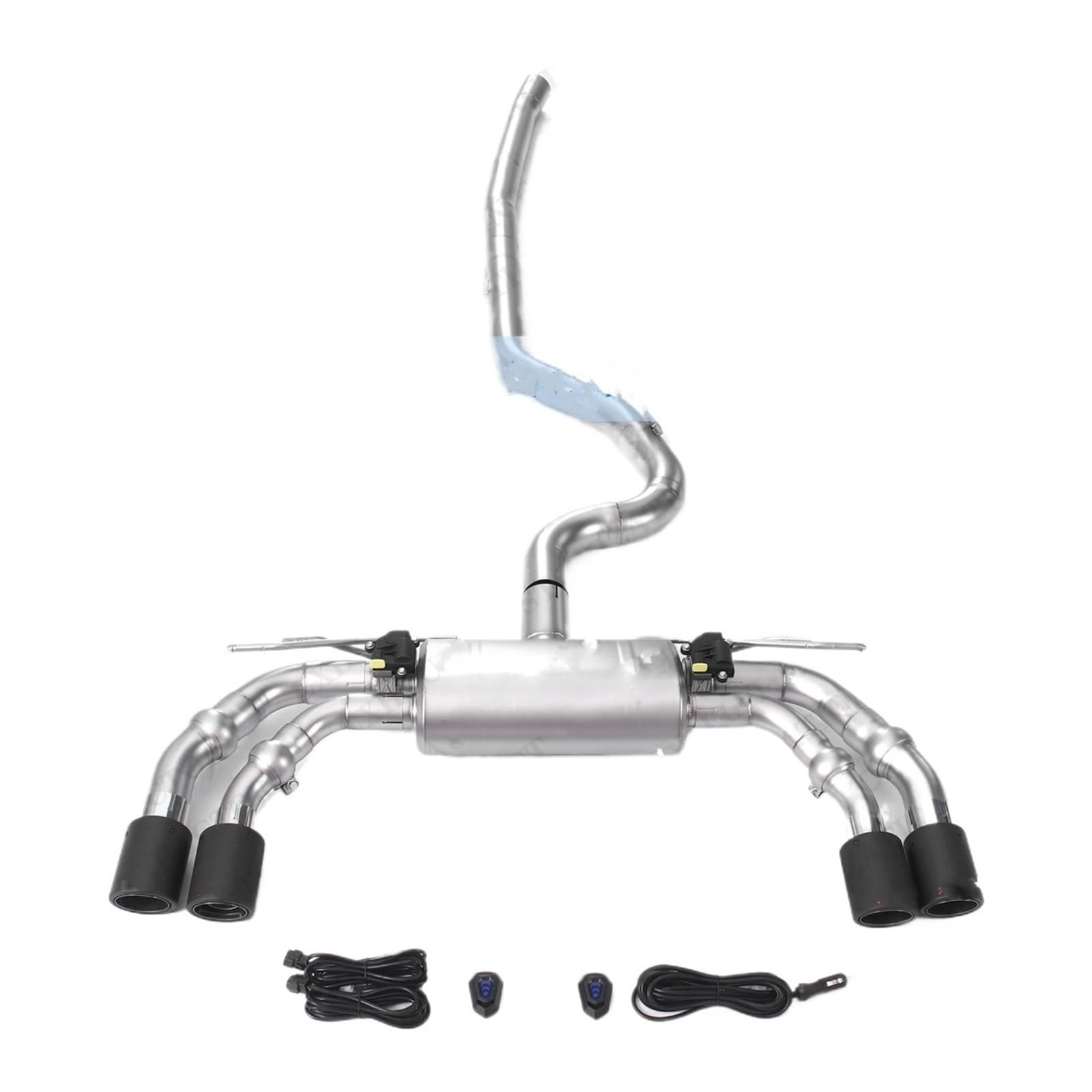 Katalizator katalizator Zestawu sterownika zaworu Pasuje do Audi S3 2.0T końcówki tłumika wysokowydajny układ wydechowy Catback katalizator akcesoria(Stainless steel kit)