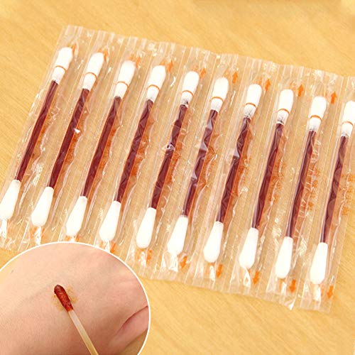 Preisvergleich Produktbild Iodine Wattestäbchen, tragbar, Medizinische Baumwolle, für Notfall, medizinische Wundpflege, 50 Stück