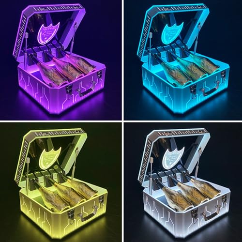 Soporte LED para 3 Botellas de Vino 42x37x21 cm miniatura 3