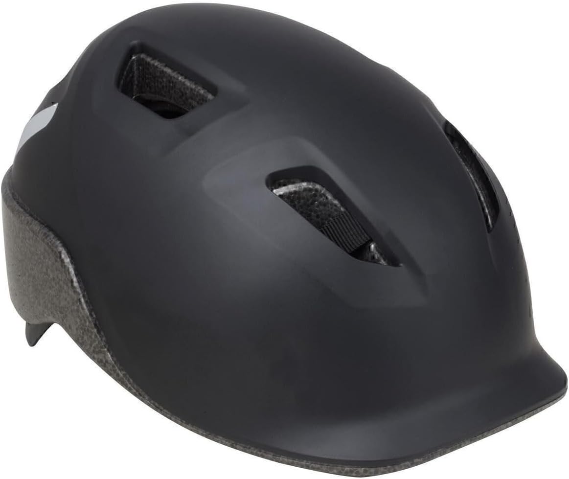 Decathlon Btwin Şehir Bisikleti Kaskı, Unisex, Siyah, L Beden