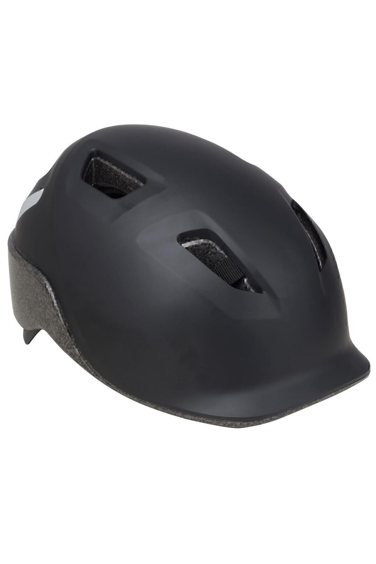 Decathlon Btwin Şehir Bisikleti Kaskı, Unisex, Siyah, L Beden