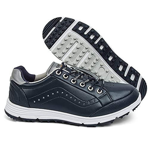 THESTRON Men Golf Shoes Spikeless Golf Training Walking...