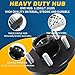 GREPSPUD 2Sets Trailer Hub Kits 5 on 4.5 for 3500 lbs 1-1/16'' to 1-3/8'' Tapered Axle, Idler Hub with Extra Dust Caps & Rubber Plugs, 5x4.5 Trailer Replacement Hub 5 Lug Bolt Trailer Wheel Hub Kit