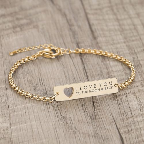 Elegant Quote Bracelets for Women - heart Inspirational bracelets for Her, Ideal for Christmas,birthday,Valentine's Day Gifts2