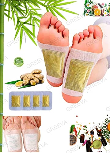 GREEVA Cleansing Detox Foot Patches pack of 50 pads foot cleaning detoxing pad (50 pad)