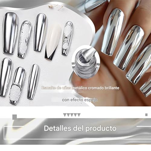 Arte de manicura con esmalte de uñas brillante que soluciona las uñas opacas 7