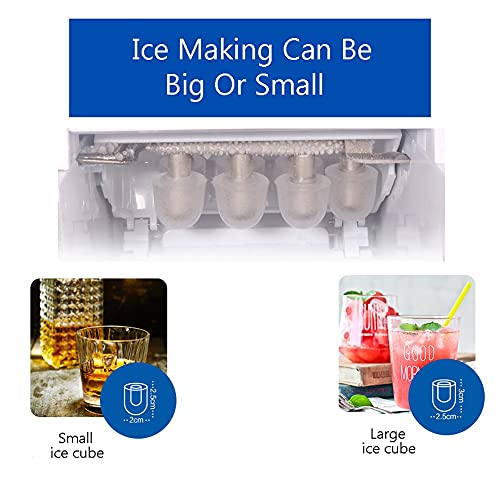 Máquina para hacer hielo portátil para mostrador miniatura 3
