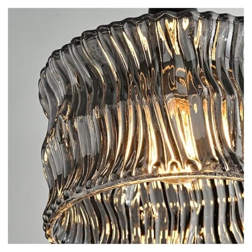 Lampe suspendue en verre de cuivre chic pour salon élégant