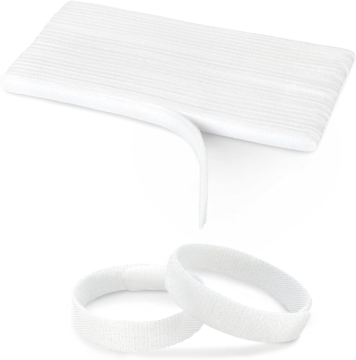 50PCS Reusable Cable Ties, Adjustable Cable Ties, Fastening Cable Ties,Microfiber Cloth Used for Computer Link Cable Cord Management USB Cable Cable Ties（white）