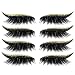 Zeayebsr Falsche Wimpern,Gold Glitzer-Eyeliner-Aufkleber Falsche Wimpern Augen-Make-up-Aufkleber,3D Falsche Wimpern Wiederverwendbare lange,dicke Wimpern zur Verlängerung der Make-up-Wimpern (GA124)