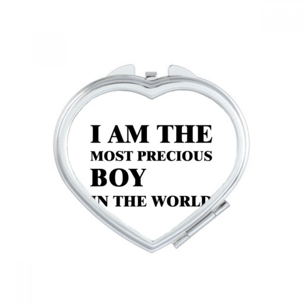 Miroir compact maquillage portable de poche fait main en coeur mignon multicolor
