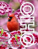 Ohio Adult Coloring Book: 20 detailed designs of Ohio of landmarks, nature, and fun facts to improve relaxation, relieve stress, and promote tranquility (The 50 States) B0CQMC4HLW Book Cover