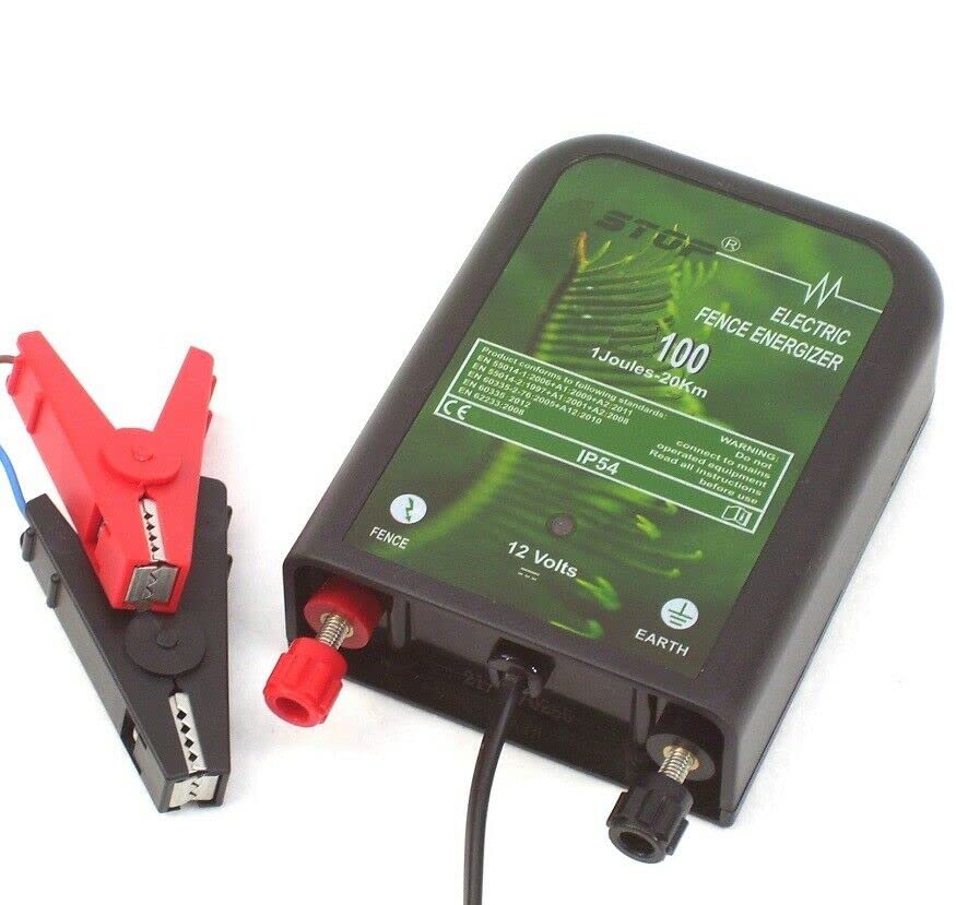Apex Weidezaungerät Elektrozaungerät Weidegerät Elektro Weidezaun Elektrozaun Zaun (Weidezaungerät 12V 1 Joule)
