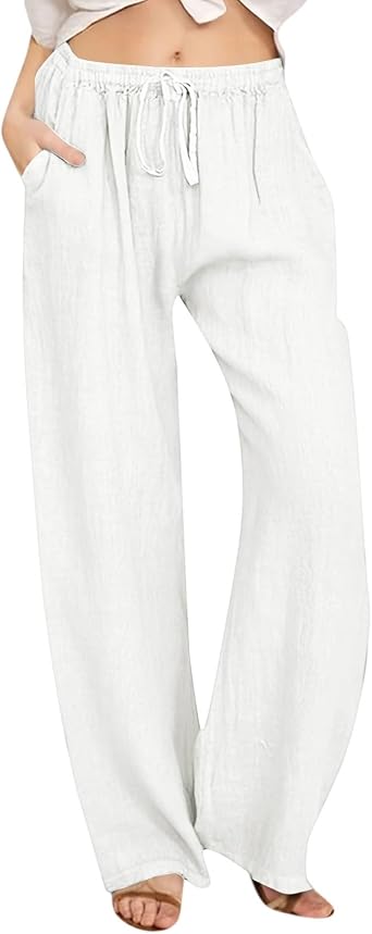 Womens Sweatpants Casual High Waist Lightweight Joggers Pants Baggy Lounge Sweat Pants Drawstring Workout Trousers