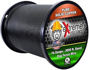 Extreme Dog Fence 16 Gauge Wire 3000 Ft - Heavy Duty Pet Containment Wire Compatible with Every In-Ground Fence System for Dogs - Pure Solid Copper Core Dog Containment System Wire