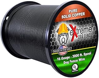 Extreme Dog Fence 16 Gauge Wire 3000 Ft - Heavy Duty Pet Containment Wire Compatible with Every In-Ground Fence System for Dogs - Pure Solid Copper Core Dog Containment System Wire