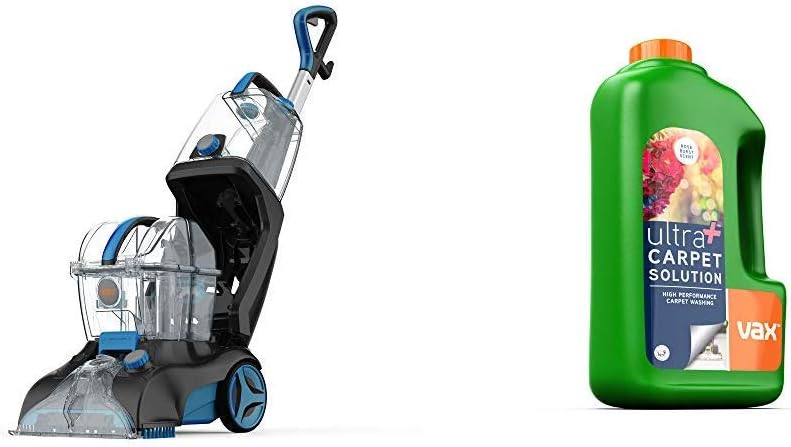 Vax Rapid Power Plus Carpet Washer & Ultra Plus Carpet Cleaning Solution,Rose Burst Scent, 1.5 L