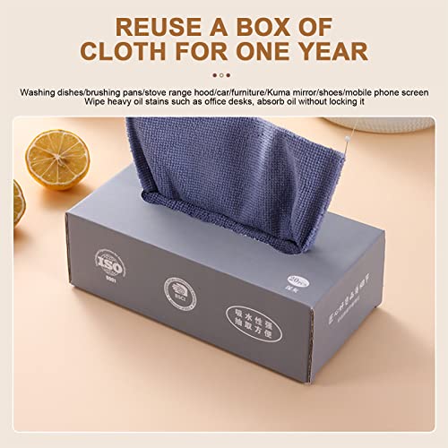 Jiajo 20Pcs Disposable Cleaning Rag In Box, One-Off Rag Microfiber Cleaning Cloth, For Cleaning Kichen Table Bathroom, Thickened Wipe Home Kitchen Car Multi-Functional (Green) #TOP6