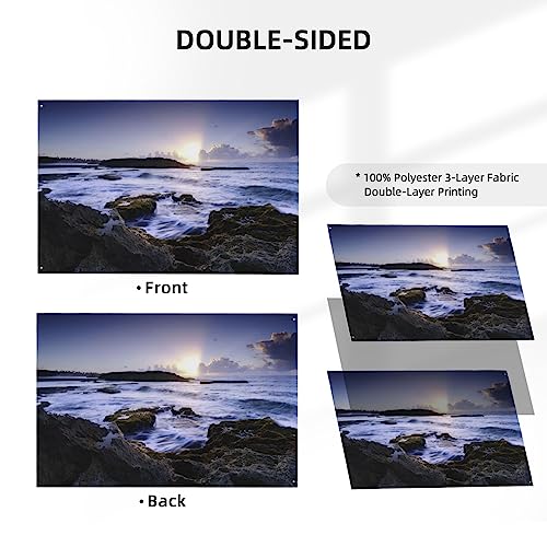 Drapeau de Porto Rico de grande taille 1,2 x 1,8 m avec double face ultra robuste - 4