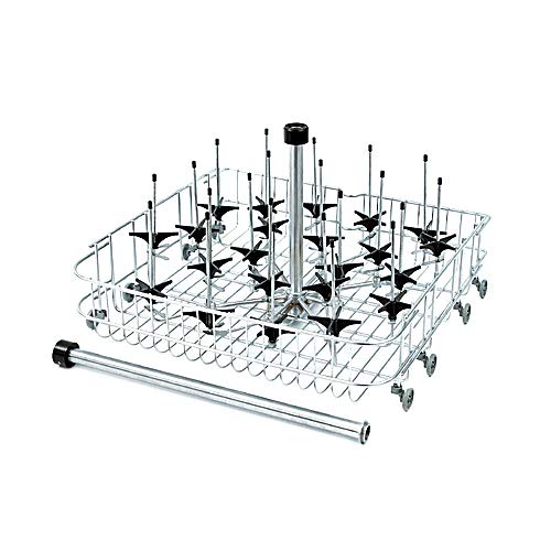 100005409 2 pc. Spindle Rack Set for Glassware Washer, Full Bottom Rack and 1/2 Open 1/2 Spindle Top Rack