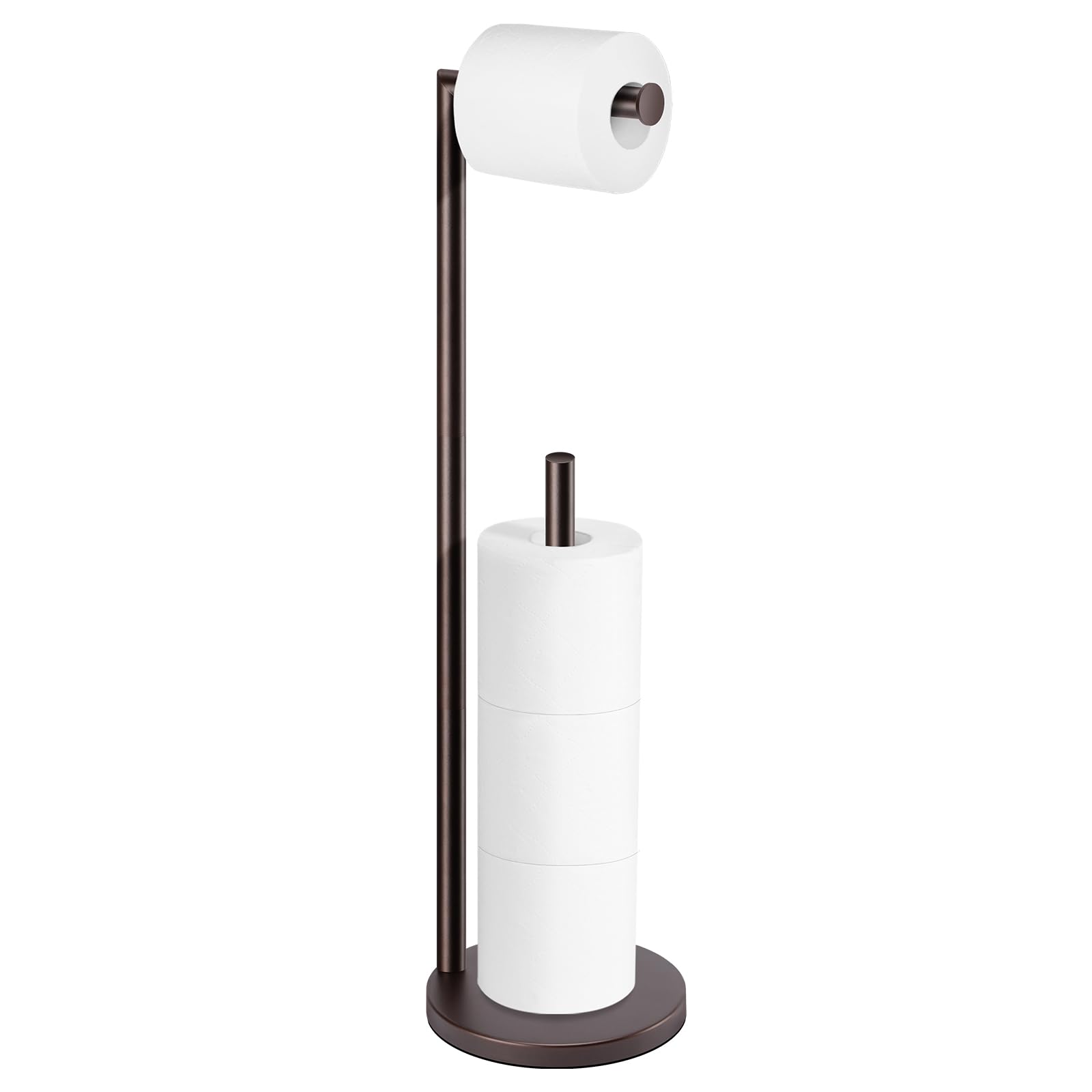 Bathth Bronze Toilet Paper Holder for 4 Rolls, Free Standing with Storage
