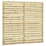 Questo pannello per recinzione da giardino in legno robusto e resistente è realizzato in legno di pino impregnato verde di alta qualità, resistente alle muffe e adatto all'uso esterno.