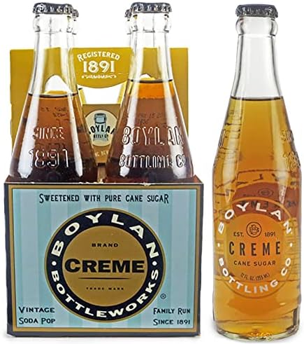 Boylan Cream Soda, 12 Fl Oz (24 Glass Bottles)