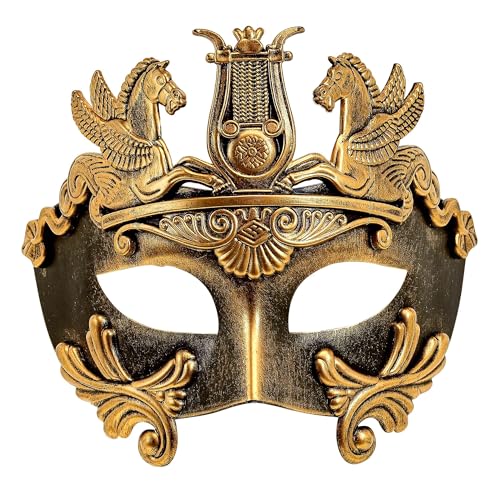 W WIDMANN MILANO Party Fashion - Maske Griechisch - Römische Anike, Accessoire, Augenmaske für Götter Kostüme, Maskenball