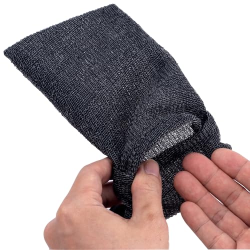 Image of Soap Bag for Soap Bar, Mesh Pocket Exfoliating Bar Soap Saver Body Scrubber Foaming Pouch Sponge Exfoliator for Bath Shower