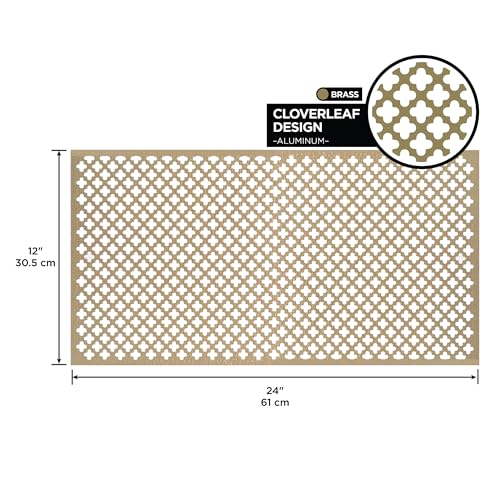 M-D Building Products 56016 Aluminum Cloverleaf Sheet - for Interior/Exterior Design, Stylish, Lightweight, Corrosion-Resistant, Easy to Mold and Trim (12 in. x 24 in. x .020 in.) (Brass) by M-D Building Products - Image 2