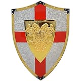 Medieval Warrior Holy Roman Shield Comes with Display Stand