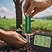 KITHOUSE 4-in-1 Wireless Soil Moisture Meter/Thermometer/Sunlight/Time,PH Paper, Waterproof Plant Moisture Sensor Meter with Digital LCD Display for Garden, Lawn and Indoor Plants
