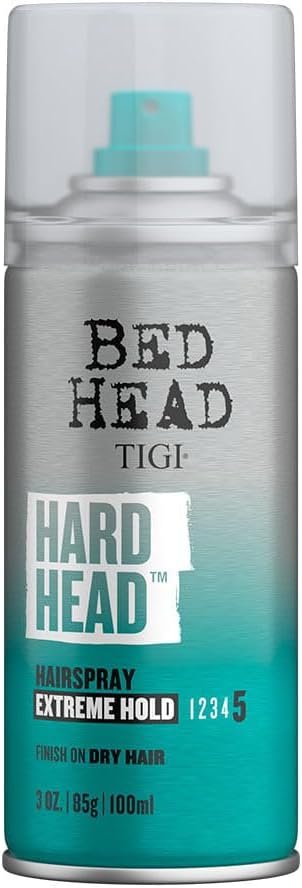 Bed Head by TIGI - Hard Head Hairspray - Extra Strong Hold - Travel Size - 100 ml