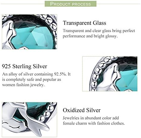 Bijoux Blu Mermaid Underwater 925 Sterling Silver Mermaid's Missing Round Charms Beads fit Women Bracelets Necklaces DIY Jewellery Making - Image 4