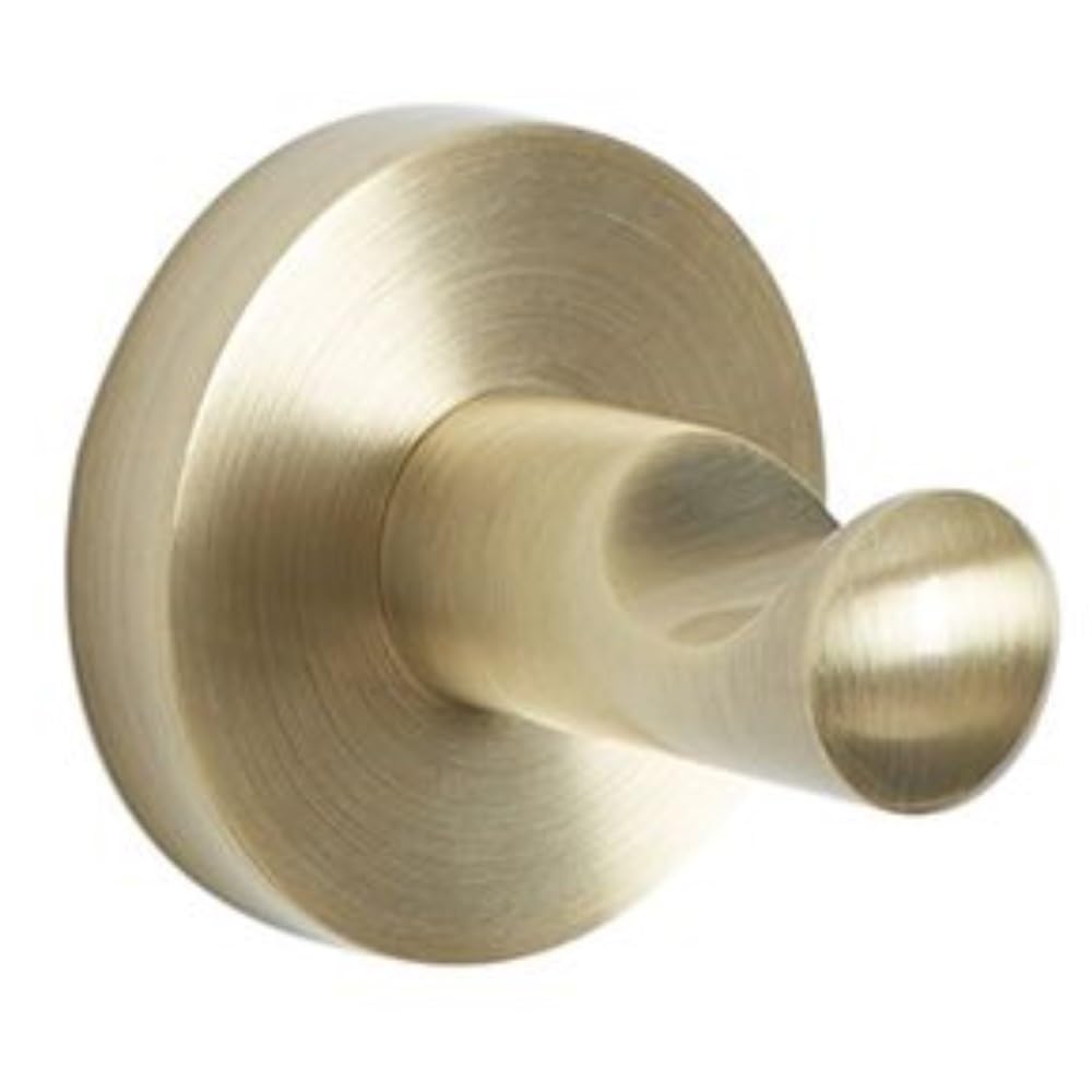 Milano Monet Bathroom Single Wall Mounted Bath Robe or Towel Hook Holder - Antique Brass
