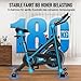 Heimtrainer Fahrrad, DMASUN Hometrainer Fahrrad mit Magnetischem Widerstand, Leise & Stabil, Ergometer mit App Kompatibel & LCD-Monitor, Verbessertes Indoor Fitnessbike für zuhause, 180Kg Belastbar