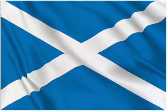 Scotland Flag 5x3 ft   Outdoor/Indoor Polyester Flag with Brass Grommets   Fade-Resistant, Double-Stitched Edges   Patriotic Banner for Home, Events, or Business